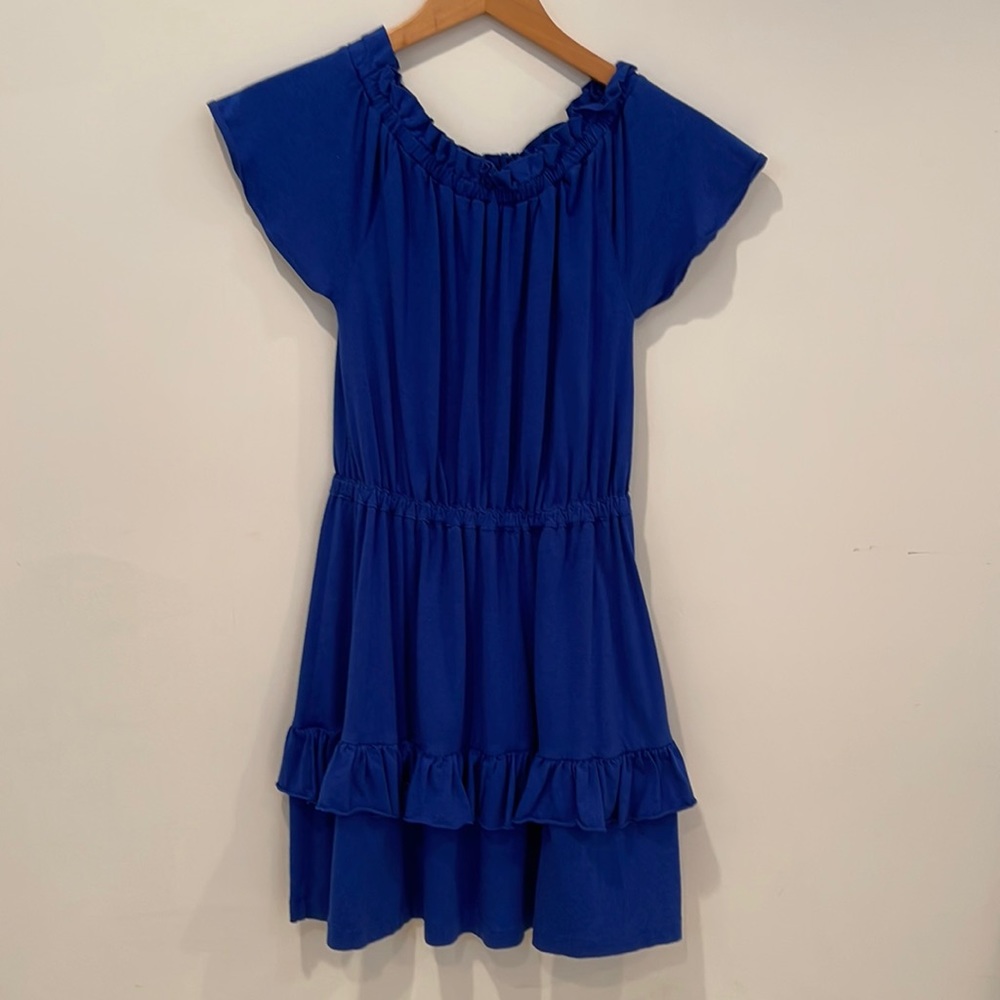 J.crew Crewcuts Girl blue ruffle dress